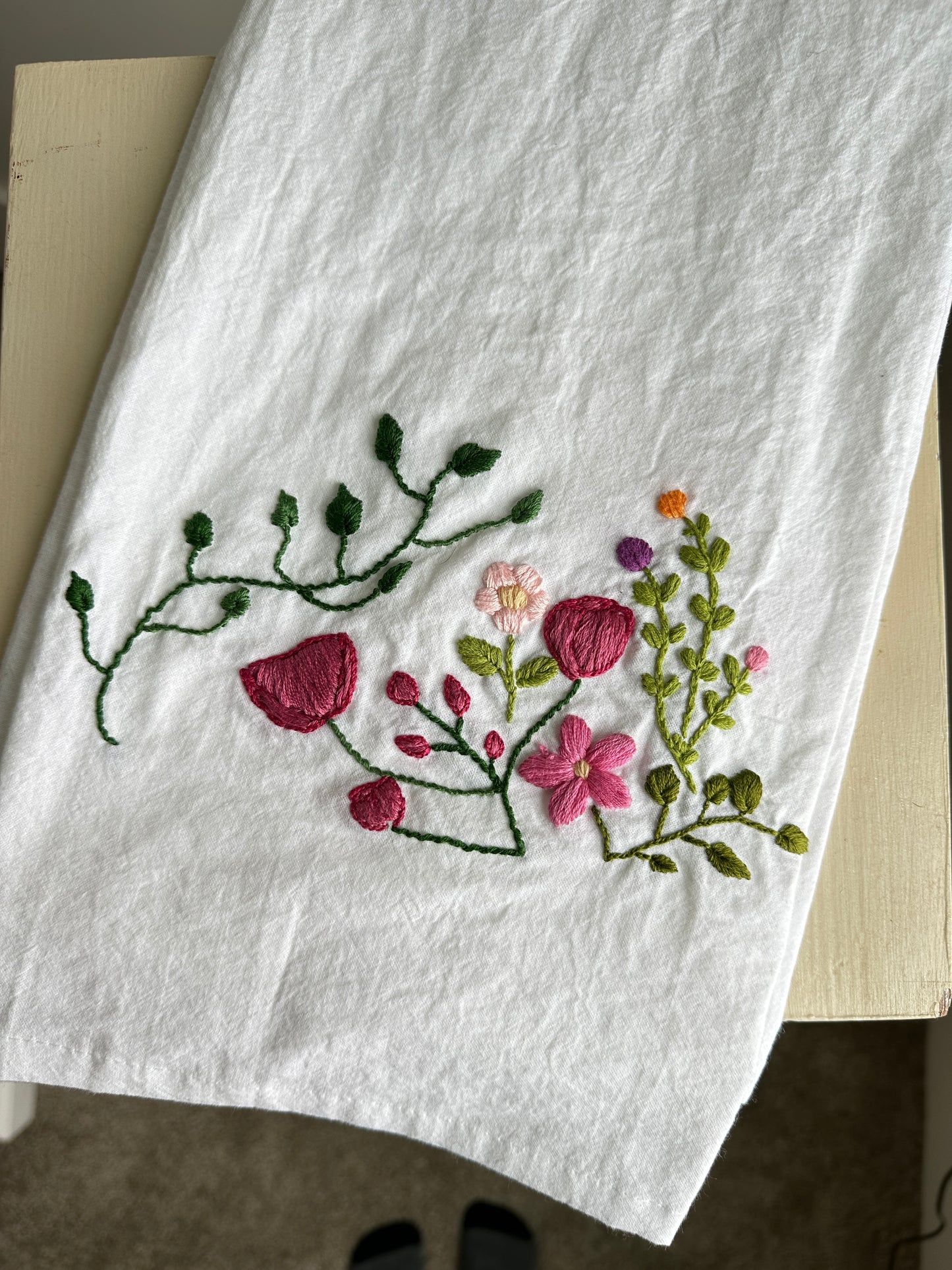 Eleanor's Floral Tea Towel