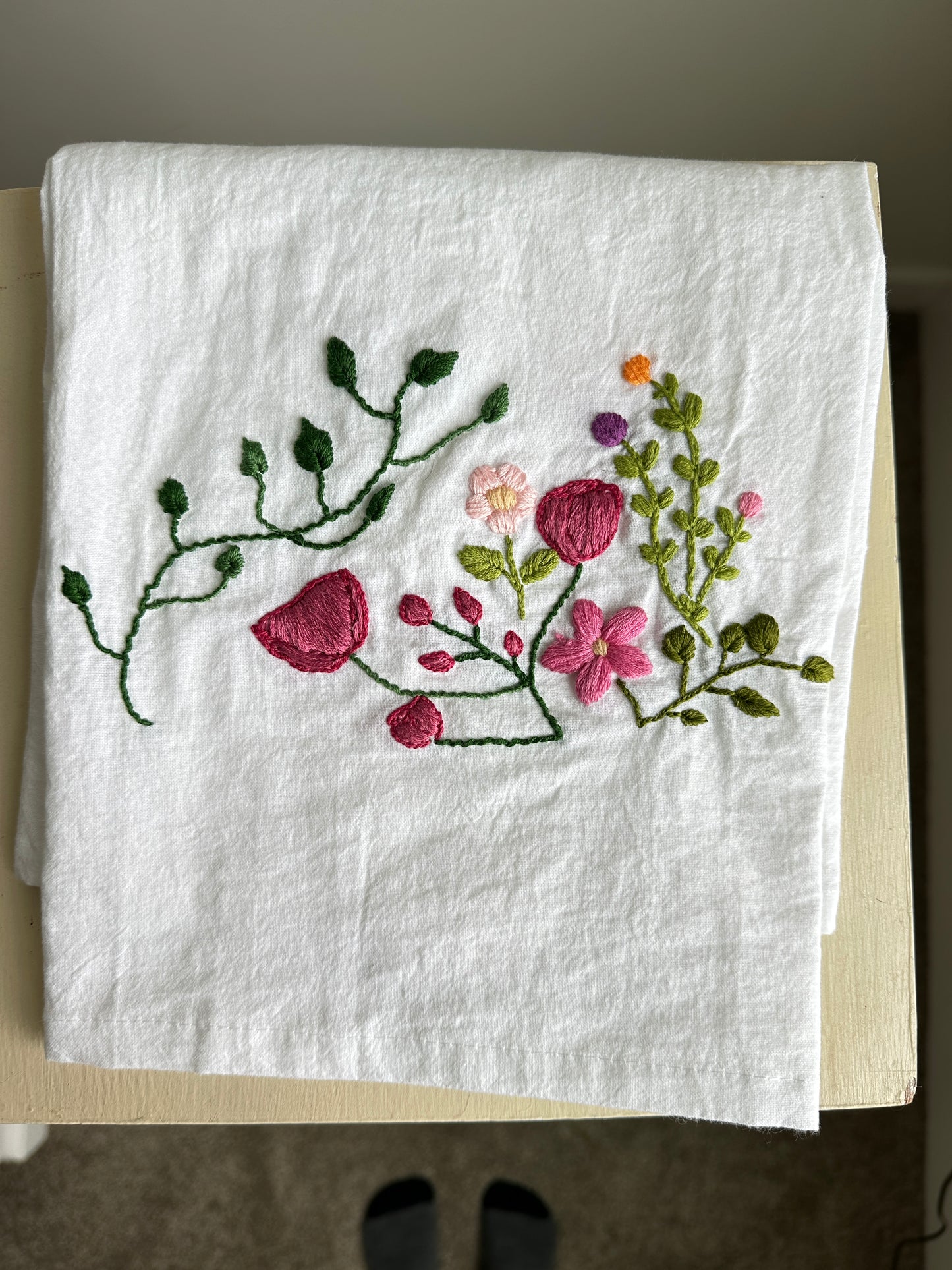 Eleanor's Floral Tea Towel