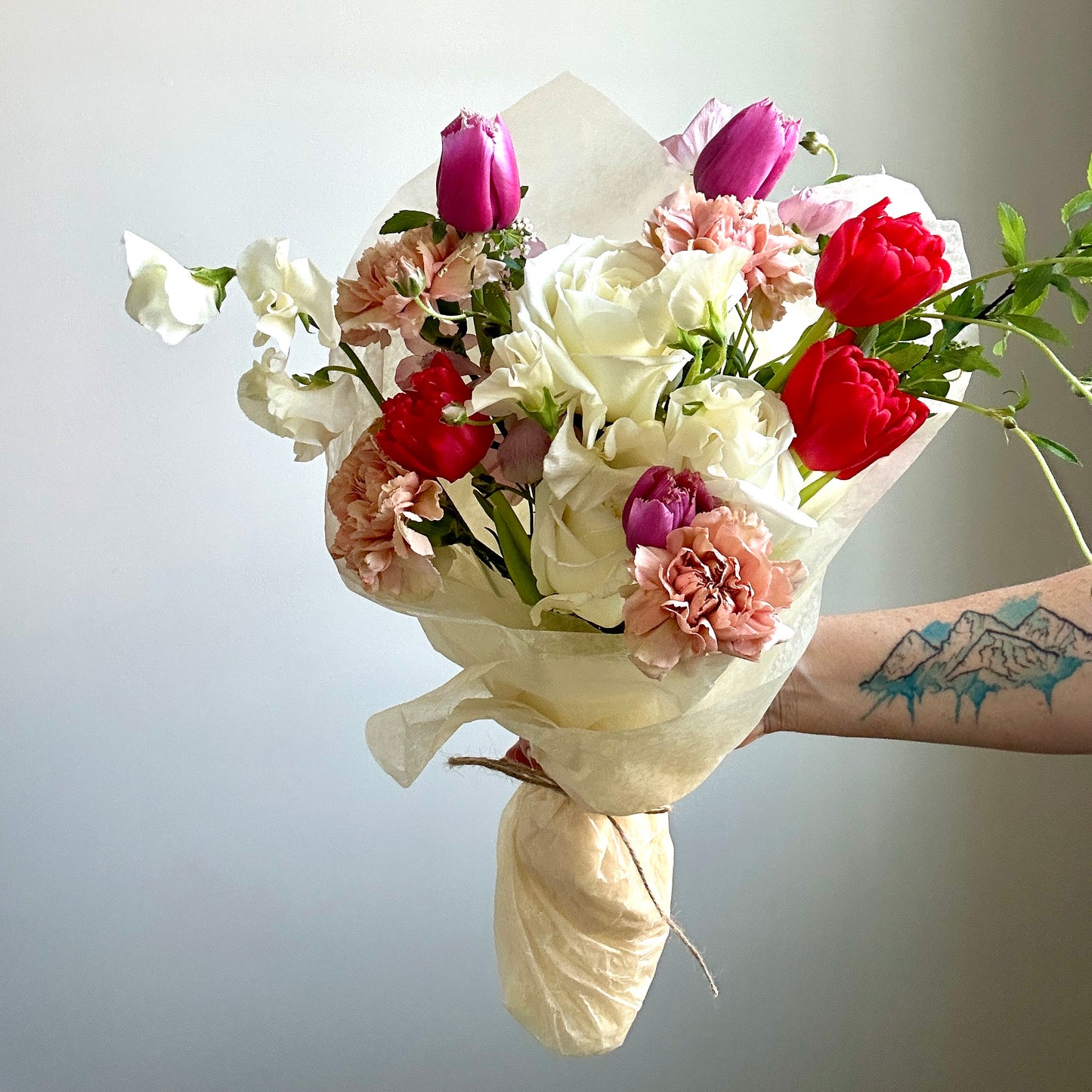 Classic Hand-Tied Wrapped Bouquet